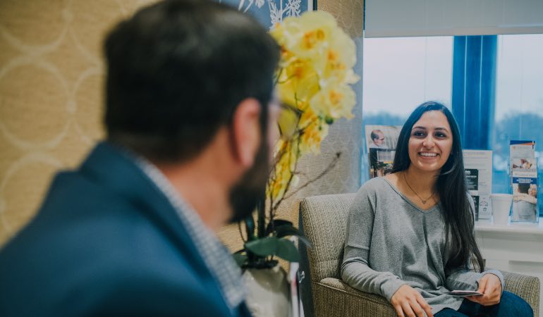 Woman in counseling for depression